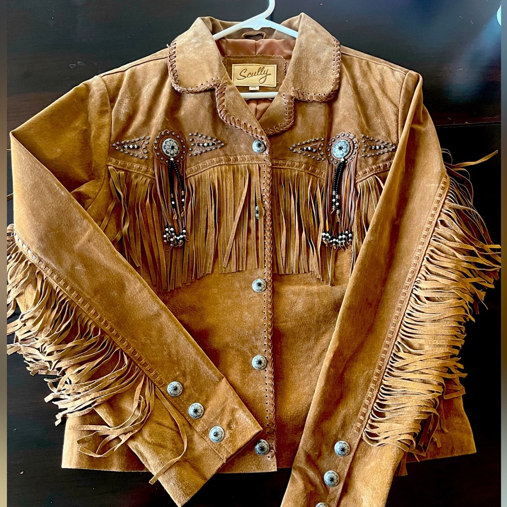 Leather Fringe Western Jacket